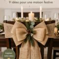 Déco de Noël chaleureuse avec des éléments en jute