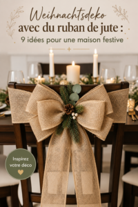 Déco de Noël chaleureuse avec des éléments en jute