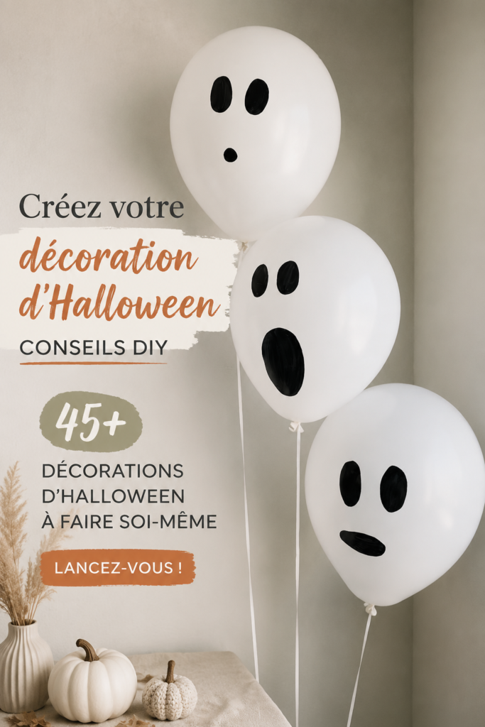 Décoration d'Halloween bohème avec des lanternes et des éléments naturels