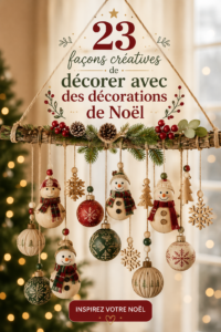 Décoration intérieure avec des ornements de Noël dans un style bohème