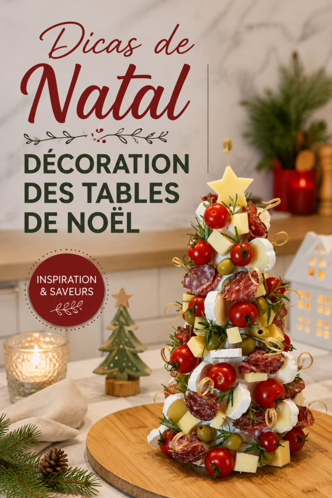 Table de Noël décorée dans un style bohème avec des éléments naturels et colorés.