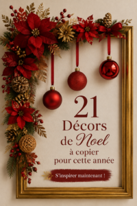 Un salon décoré pour Noël dans un style bohème, avec des guirlandes lumineuses et des éléments naturels.