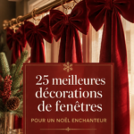 Un aperçu de fenêtres décorées pour Noël avec un style bohème