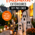 Décorations extérieures d'Halloween DIY: lanternes et courges créées à la main.