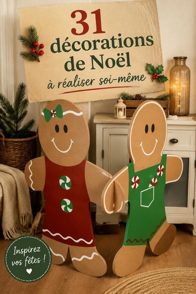 Décorations de Noël faites maison, style bohème
