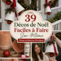 Décorations de Noël DIY créatives disposées dans un intérieur chaleureux