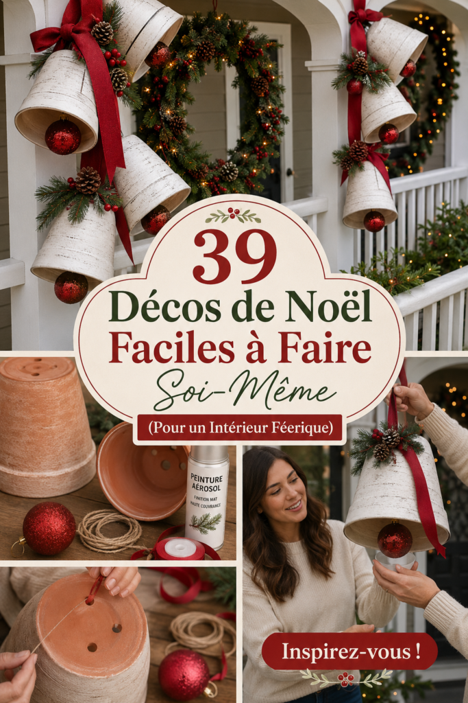 Décorations de Noël DIY créatives disposées dans un intérieur chaleureux