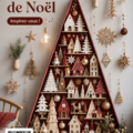 Décorations de Noël bohèmes faites main avec des éléments naturels.