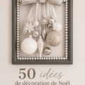 Un salon décoré pour Noël dans un style bohème, avec des éléments naturels et chaleureux.