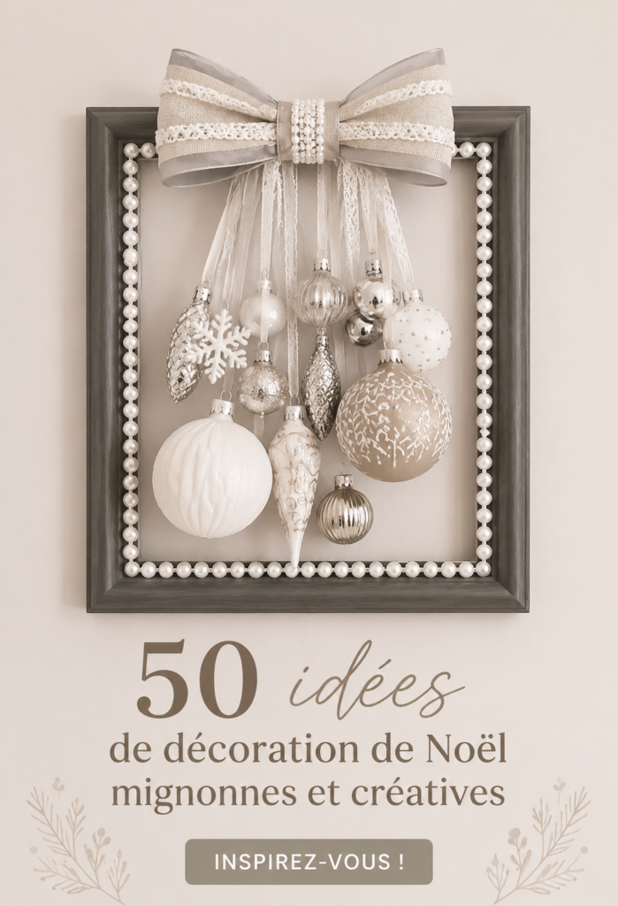 Un salon décoré pour Noël dans un style bohème, avec des éléments naturels et chaleureux.