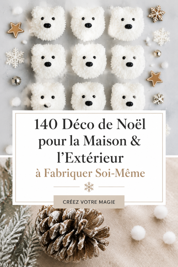 Décorations de Noël bohèmes faites maison dans un intérieur chaleureux.