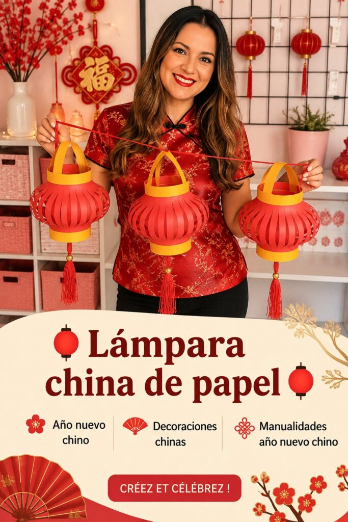 Lanternes en papier colorées suspendues dans une pièce, créant une ambiance chaleureuse.