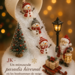 Intérieur décoré pour Noël avec des touches bohèmes et des couleurs chaleureuses