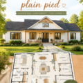 Maison de ferme décorée dans un style bohème chaleureux