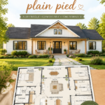 Maison de ferme décorée dans un style bohème chaleureux