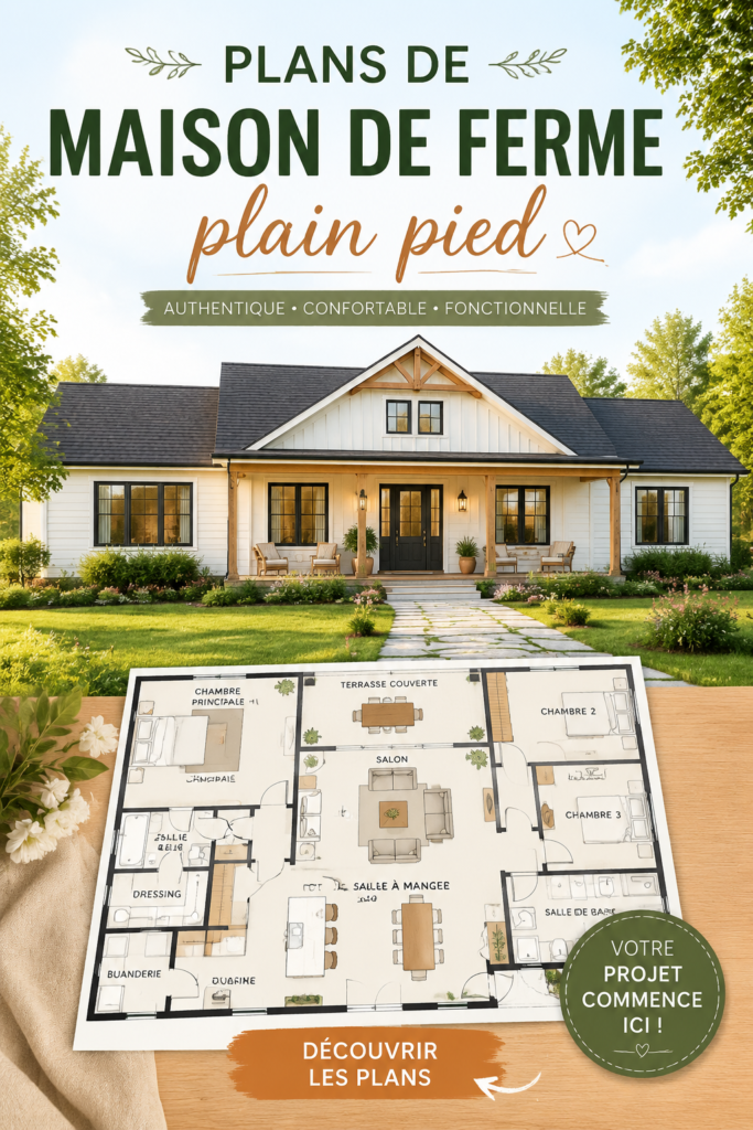 Maison de ferme décorée dans un style bohème chaleureux