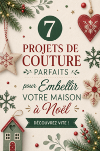 Une maison décorée pour Noël avec des créations en tissu de style bohème