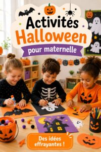 Activités créatives d'Halloween pour enfants, avec décorations et bricolages originaux.