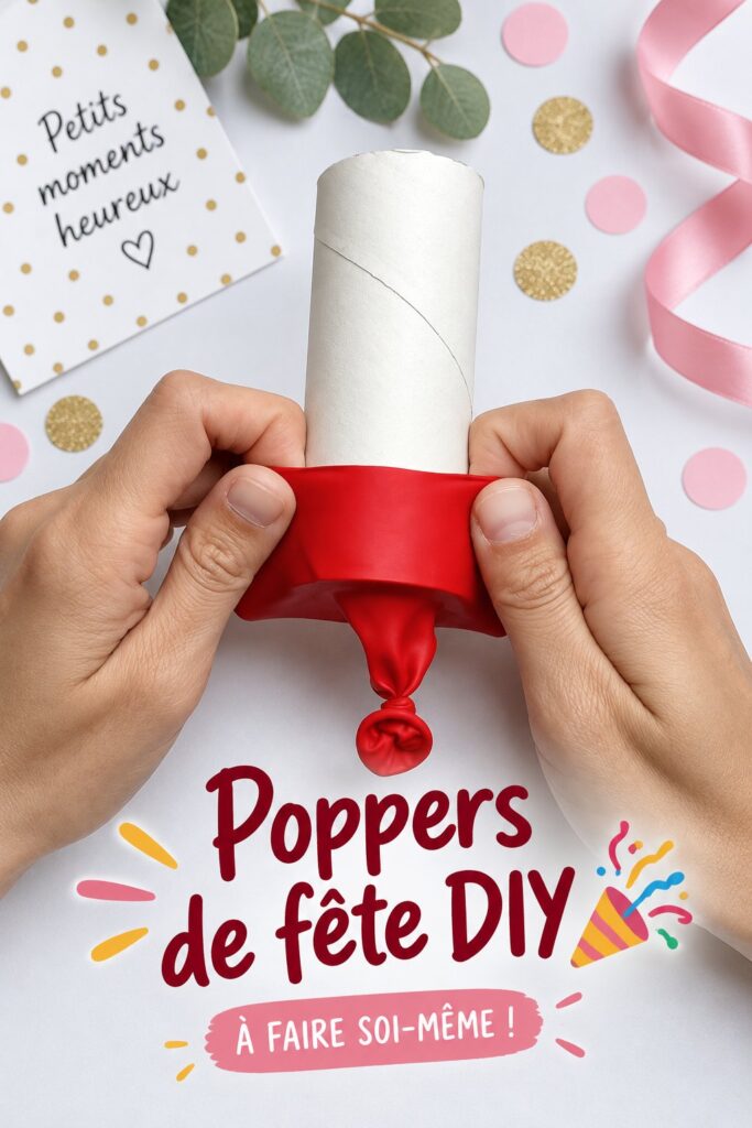 DIY confetti poppers aux couleurs vives pour une fête joyeuse
