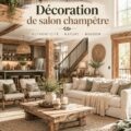Salon décoré dans un style bohème avec des coussins colorés et des plantes vertes