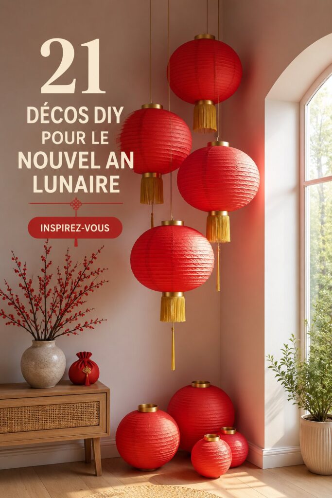 Décoration intérieure bohème pour le Nouvel An Lunaire avec des éléments colorés et festifs.