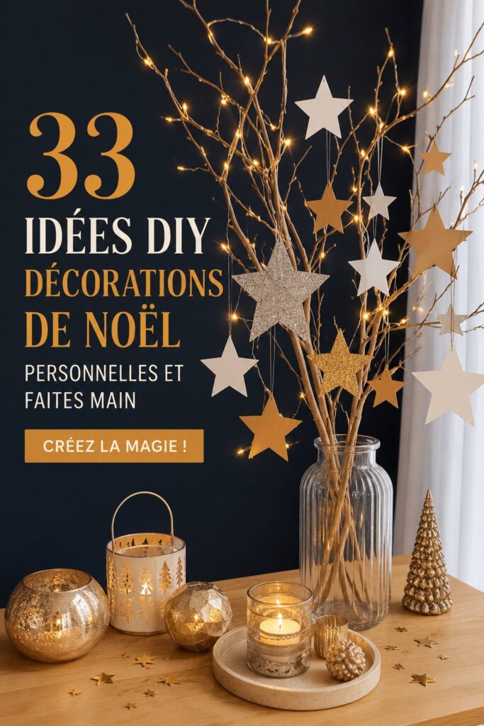 Une belle décoration de Noël DIY dans un style bohème avec des matériaux naturels