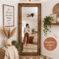 Chambre intime au style bohème avec des textiles en lin et des couleurs chaudes