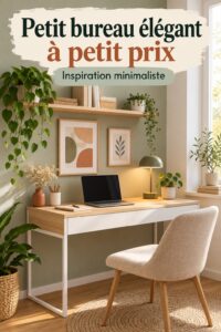 Mini bureau chic inspiré d'Ikea avec des éléments bohèmes