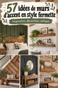 Un mur d'accent bohemien avec des couleurs douces et des textures naturelles