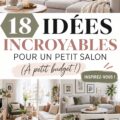Petit salon bohème décoré avec des tissus et des plantes vertes.