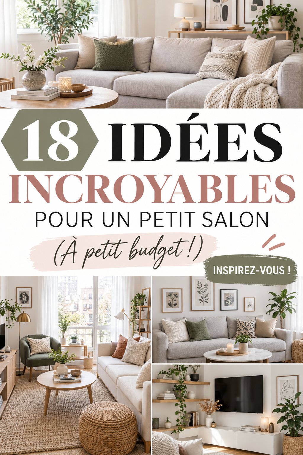 Petit salon bohème décoré avec des tissus et des plantes vertes.