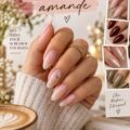Manucure élégante amande avec style bohème