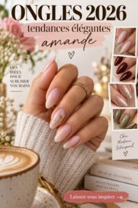 Manucure élégante amande avec style bohème