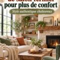 Aménagement d'un salon fermier cosy avec de la décoration chaleureuse