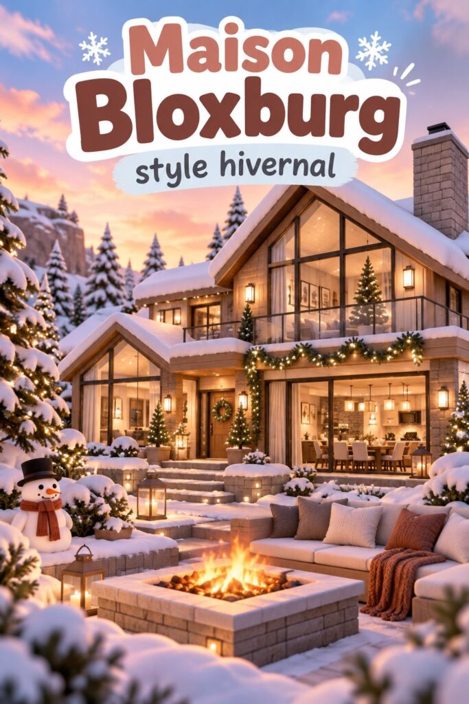 Intérieur d'une maison décorée dans un style bohème avec une ambiance hivernale chaleureuse.